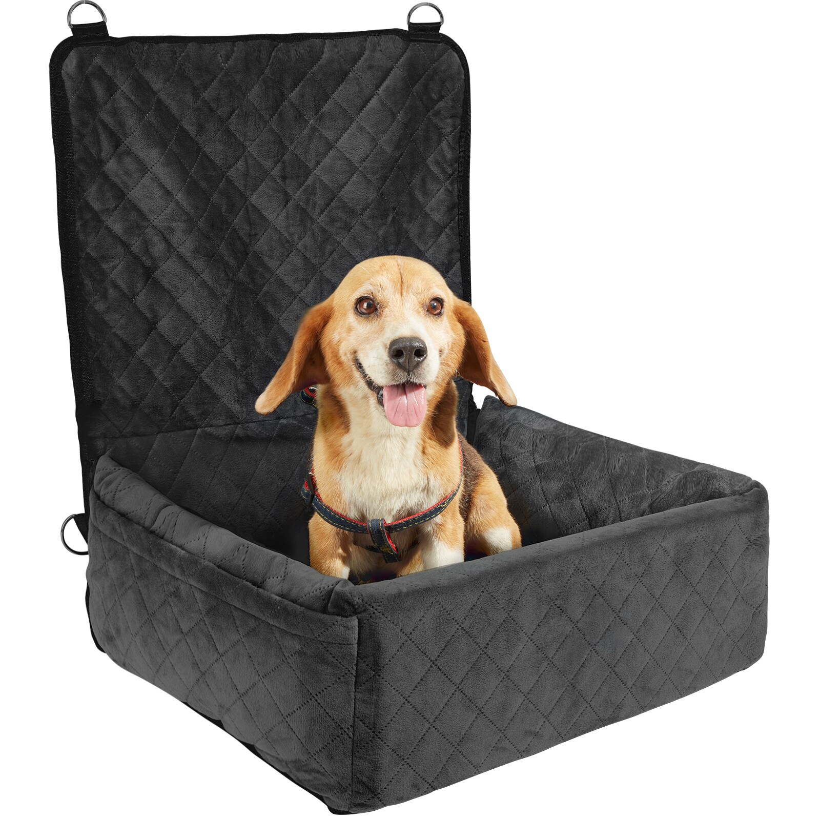Dog Booster Car Seat For Small And Medium Dogs Comfortable Travel_voghion.com